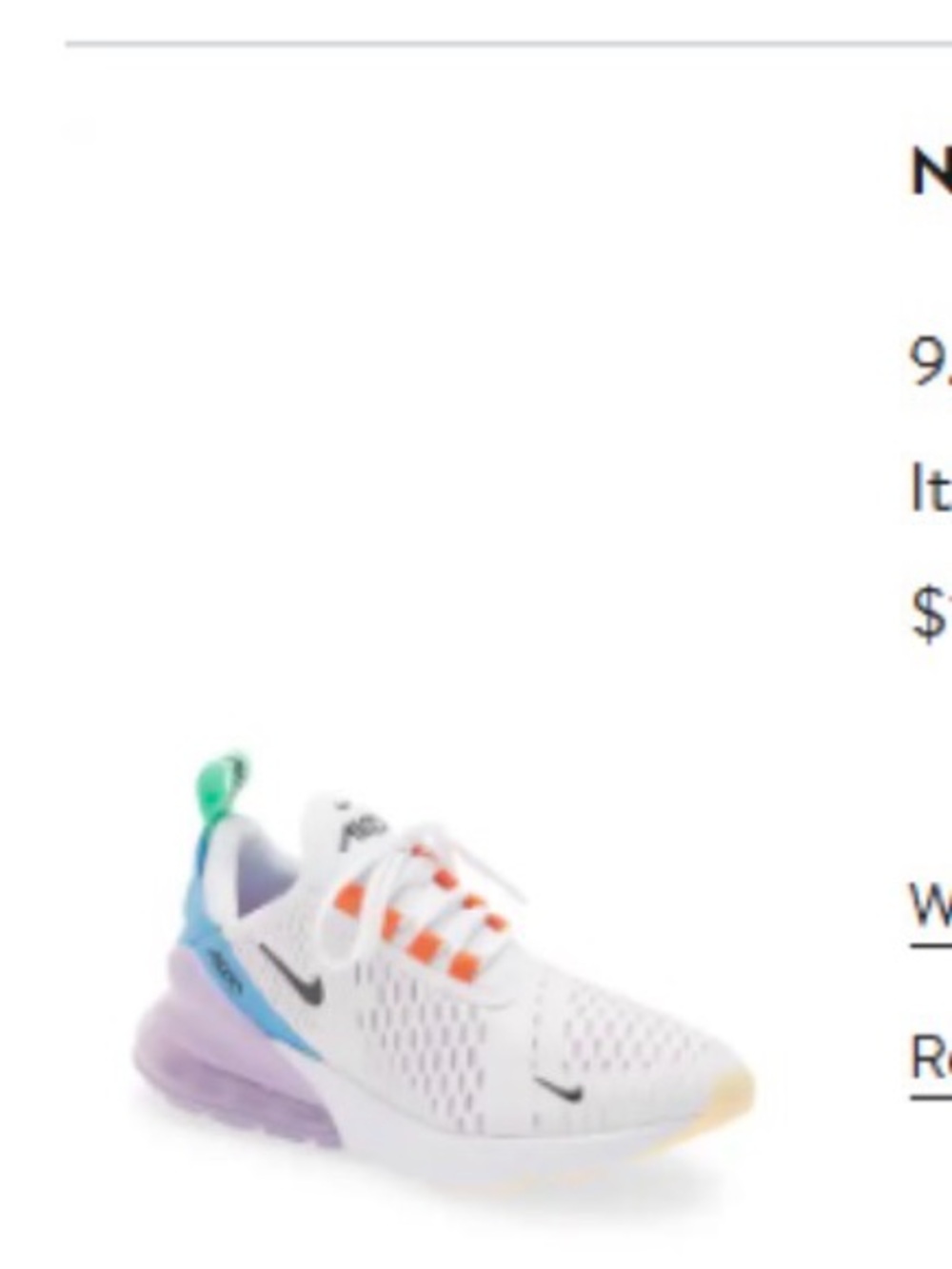 Nike Air Max 270, Women’s 9.5